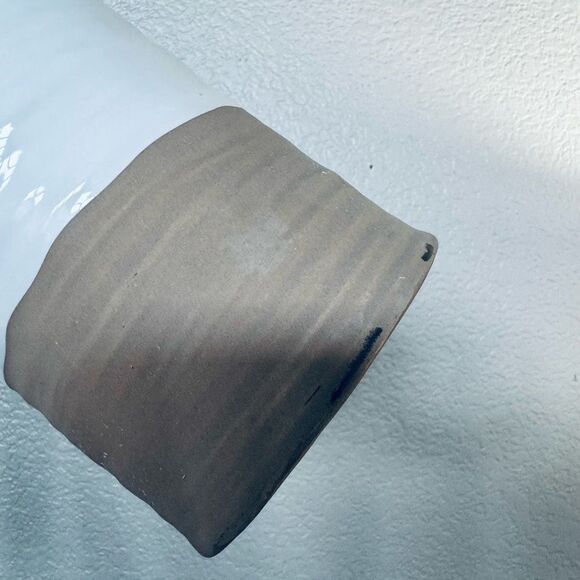 Threshold White Wavy Ceramic Tall Vase Decor - Picture 2 of 3